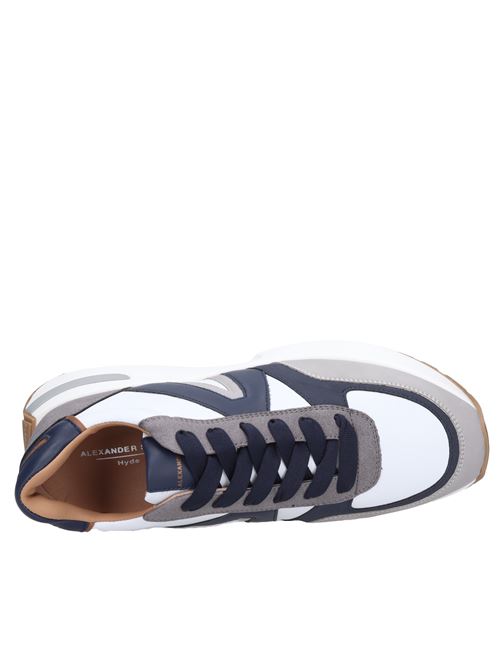 Sneakers in tessuto camoscio ed ecopelle ALEXANDER SMITH | S1U 90WBL HYDEBIANCO-BLU